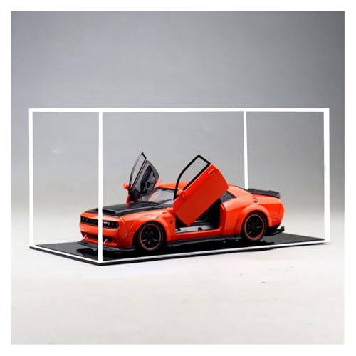 ZHRDWE Modellauto Metall 1:32 Für Dodge Challenger SRT Hellcat Redeye Legierung Metall Druckguss Modell Auto Und Urlaub Geschenke(Orange) von ZHRDWE