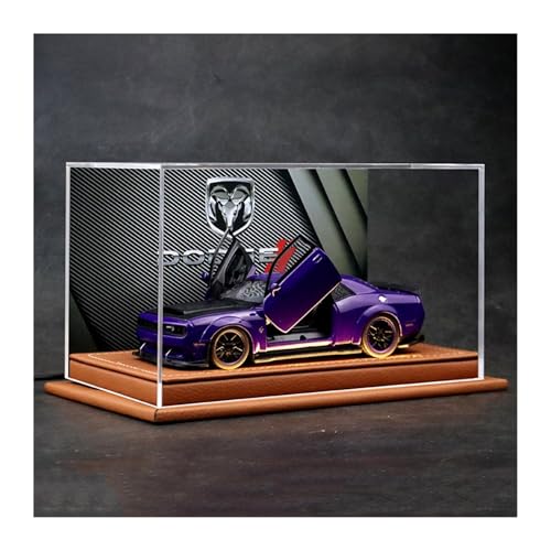 ZHRDWE Modellauto Metall 1:32 Für Dodge Challenger SRT Hellcat Redeye Metall Muscle Car Erwachsenen Sammlung Display Spielzeug Modell Autos(Purple) von ZHRDWE