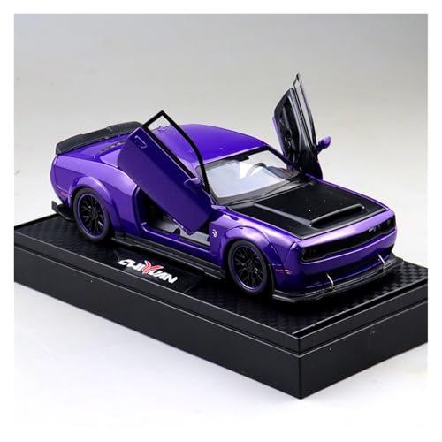 ZHRDWE Modellauto Metall 1:32 Für Dodge Challenger SRT Hellcat Redeye Muscle Vehicle Legierung Sportwagen Rennmodell Erwachsene Jungen Spielzeug(Grün) von ZHRDWE