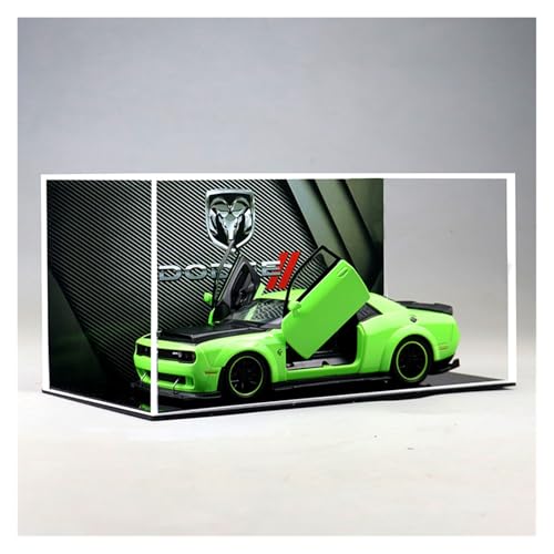 ZHRDWE Modellauto Metall 1:32 Für Dodge Challenger SRT Hellcat Redeye Sport Auto Legierung Metall Diecast Modell Auto Geschenk(Grün) von ZHRDWE