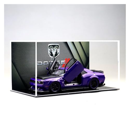 ZHRDWE Modellauto Metall 1:32 Für Dodge Challenger SRT Hellcat Redeye Sport Auto Legierung Metall Diecast Modell Auto Geschenk(Purple) von ZHRDWE