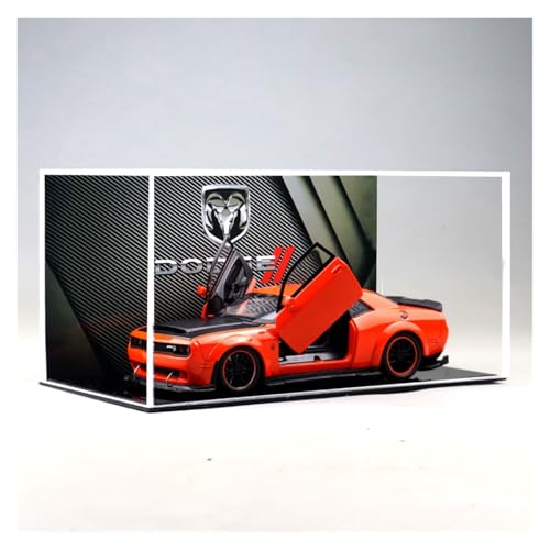 ZHRDWE Modellauto Metall 1:32 Für Dodge Challenger SRT Hellcat Redeye Sport Auto Legierung Metall Diecast Modell Auto Geschenk(Rot) von ZHRDWE