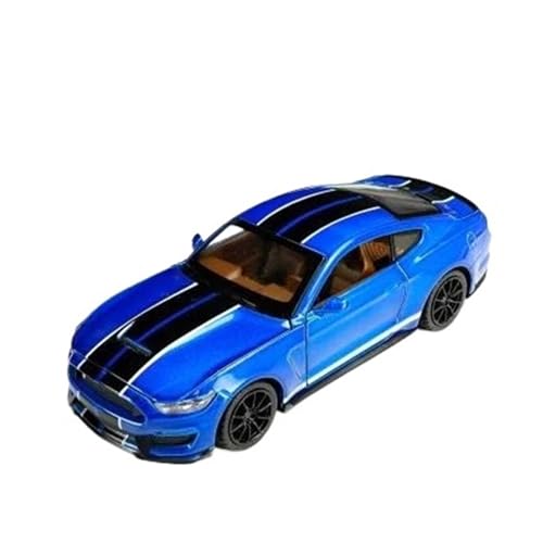 ZHRDWE Modellauto Metall 1:32 Für Ford Mustang Shelby GT350 Druckgussmodell Legierung Sound Pull Back Spielzeugauto Indoor Und Outdoor Gaming Spielzeugauto(Rot) von ZHRDWE
