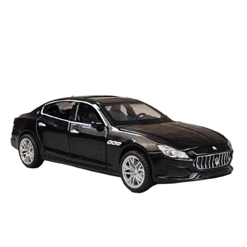 ZHRDWE Modellauto Metall 1:32 Für Maserati Quattroporte Sportwagen-Legierungsmodell Druckguss-Spielzeugfahrzeug Mit Sound Indoor- Und Outdoor-Gaming Spielzeugauto(Schwarz) von ZHRDWE