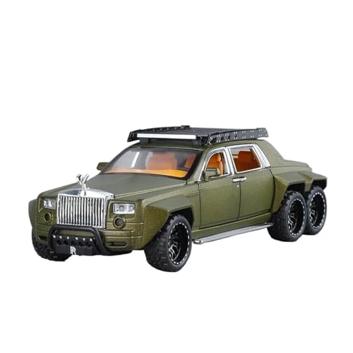 ZHRDWE Modellauto Metall 1:32 Für Rolls-Royce Phantom Legierung Diecast Metall Modell Auto Sound Licht Hobby Spielzeug Fahrzeuge Urlaub Geschenke Spielzeugauto(Grün) von ZHRDWE