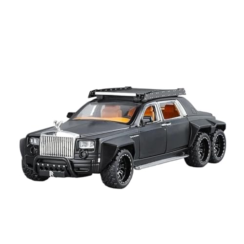 ZHRDWE Modellauto Metall 1:32 Für Rolls-Royce Phantom Legierung Diecast Metall Modell Auto Sound Licht Hobby Spielzeug Fahrzeuge Urlaub Geschenke Spielzeugauto(Schwarz) von ZHRDWE