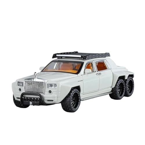 ZHRDWE Modellauto Metall 1:32 Für Rolls-Royce Phantom Legierung Diecast Metall Modell Auto Sound Licht Hobby Spielzeug Fahrzeuge Urlaub Geschenke Spielzeugauto(White) von ZHRDWE