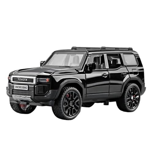 ZHRDWE Modellauto Metall 1:32 Für Toyota Prado Land Cruiser Geländewagen Druckgussmetallmodell Spielzeugauto Spielzimmer Outdoor-Spaß Spielzeugauto(Schwarz) von ZHRDWE