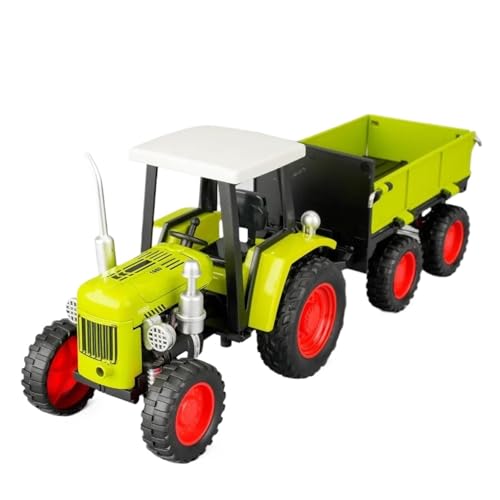 ZHRDWE Modellauto Metall 1:32 Für Traktor Auto Modell Spielzeug Geschenke Metall Druckguss Sound Licht Freies Schiebe Fahrzeuge Sammlung Spielzeugauto(Grün) von ZHRDWE