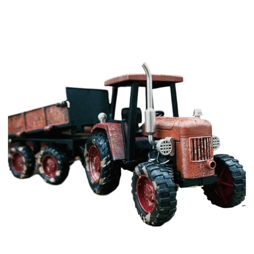 ZHRDWE Modellauto Metall 1:32 Für Traktor Auto Modell Spielzeug Geschenke Metall Druckguss Sound Licht Freies Schiebe Fahrzeuge Sammlung Spielzeugauto(Rot) von ZHRDWE