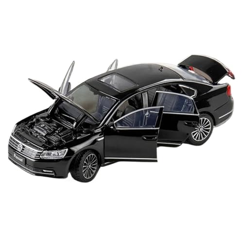 ZHRDWE Modellauto Metall 1:32 Für VW Passat 380 TSI Druckguss-Modellauto Spielzeug Sammlerstück Ton Licht Weihnachtsgeburtstagsgeschenk Spielzeugauto(Schwarz) von ZHRDWE