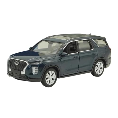 ZHRDWE Modellauto Metall 1:38 Für Maßstab Hyundai Palisade Öffnen Alle Türen Legierung Modell Auto Spielzeug Druckguss Metall Fahrzeug Geschenk Spielzeugauto(Schwarz) von ZHRDWE