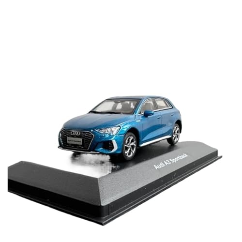 ZHRDWE Modellauto Metall 1:43 Für Audi A3 Sportback Legierung Modell Auto Sammlung Souvenir Display Ornamente Fahrzeug Spielzeug Spielzeugauto(Blau) von ZHRDWE