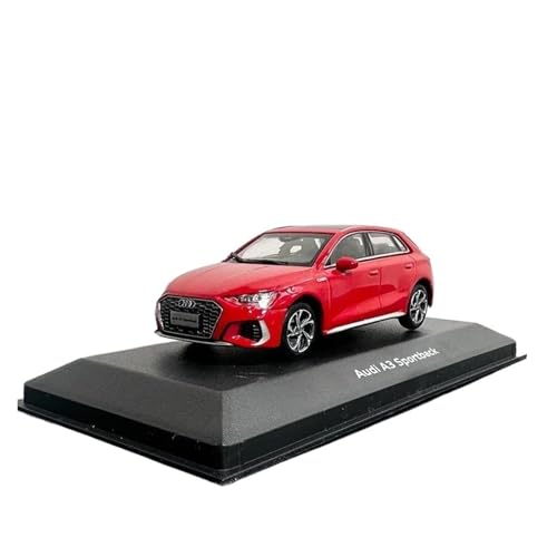 ZHRDWE Modellauto Metall 1:43 Für Audi A3 Sportback Legierung Modell Auto Sammlung Souvenir Display Ornamente Fahrzeug Spielzeug Spielzeugauto(Rot) von ZHRDWE