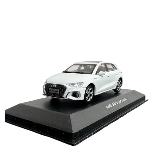 ZHRDWE Modellauto Metall 1:43 Für Audi A3 Sportback Legierung Modell Auto Sammlung Souvenir Display Ornamente Fahrzeug Spielzeug Spielzeugauto(White) von ZHRDWE