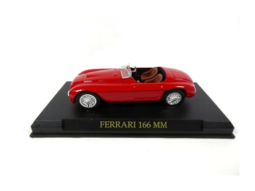 ZHRDWE Modellauto Metall 1:43 Für Ferrari 166 MM Rot Legierung Rennwagen Spielzeug Modell Druckguss Auto Sammlung Statische Display Geschenke von ZHRDWE