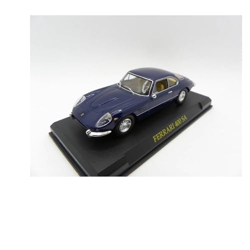 ZHRDWE Modellauto Metall 1:43 Für Ferrari 400 Blau Legierung Klassisches Retro-Modellauto Sammlerfahrzeug Statische Anzeige von ZHRDWE