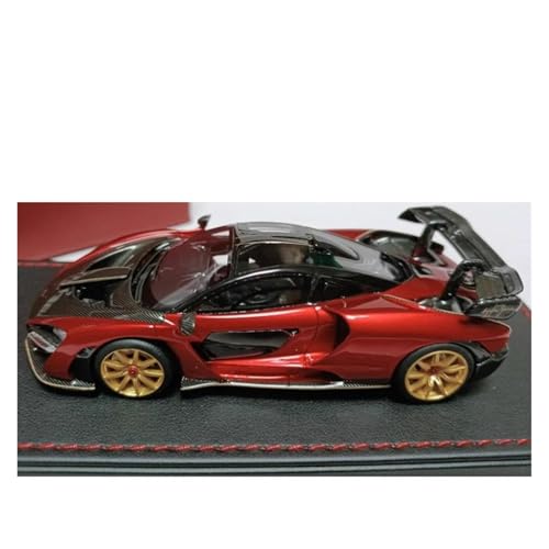 ZHRDWE Modellauto Metall 1:43 Für Michael Wheels Senna GTR Harz Superauto Modell Display Fahrzeug Spielzeug Diecast Miniaturen Sammlung Spielzeugauto(Rot) von ZHRDWE
