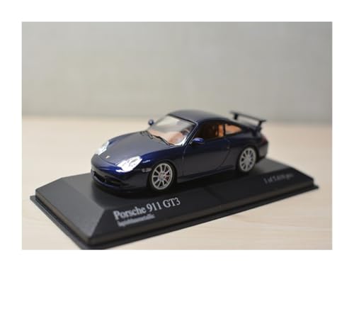 ZHRDWE Modellauto Metall 1:43 Für Porsche 911 (996) GT3 2003 Blau Sammlerstück Hyper Miniatur Auto Spielzeug Computer Bücherregal Statische Anzeige von ZHRDWE