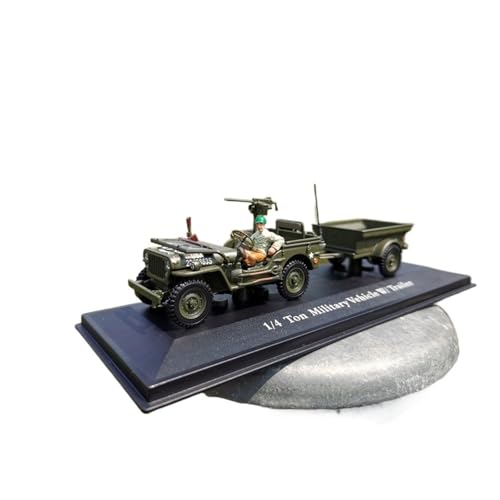 ZHRDWE Modellauto Metall 1:43 Für Willys Abschleppwagen Figur Legierung Militärfahrzeug Modell Druckguss Auto Statische Anzeige Sammler Geschenk von ZHRDWE