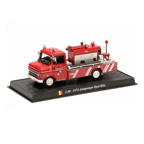 ZHRDWE Modellauto Metall 1:50 Für Opel 1974 Feuerwehrauto Deutschland Druckgussmetallmodell Spielzeugauto Geschenksammlung Fahrzeugspielzeug Anzeige Spielzeugauto von ZHRDWE