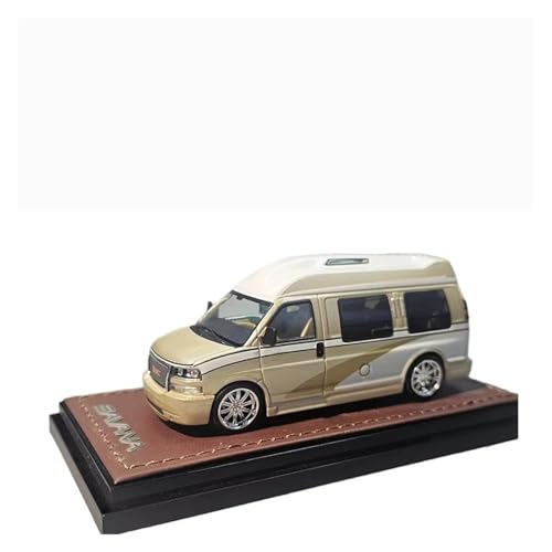 ZHRDWE Modellauto Metall 1:64 Für Ca GOC GMC Savana Druckguss-Metallmodell Spielzeug-Van Fahrzeugspielzeug Hobbys Und Interessen Partyzubehör Spielzeugauto(Yellow) von ZHRDWE