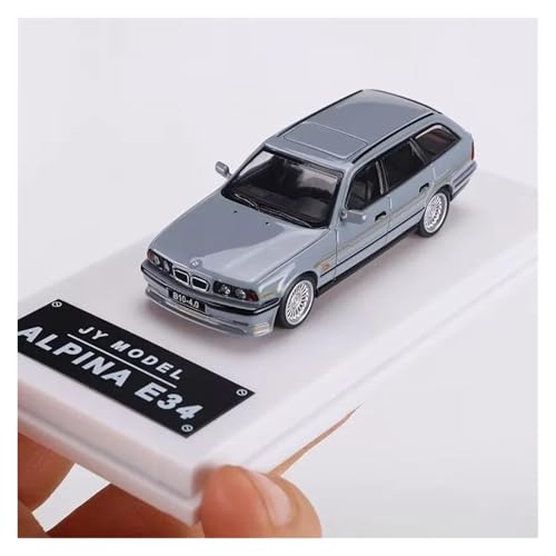 ZHRDWE Modellauto Metall 1:64 Für E34 Touring Alpina Legierung Station Wagon Druckguss Miniatur Modell Auto Fahrzeuge Geschenke Spielzeugauto(Blau) von ZHRDWE