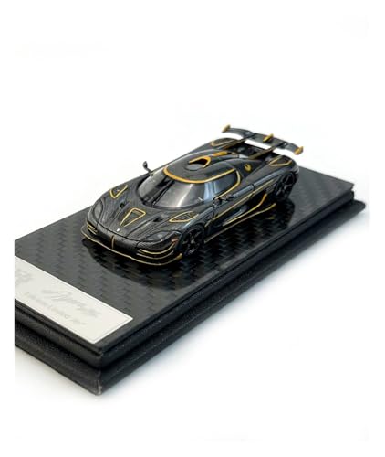 ZHRDWE Modellauto Metall 1:64 Für Koenigsegg Agera RS Black Resin Sammler-Rennmodell Fan-Gedenkfahrzeug von ZHRDWE