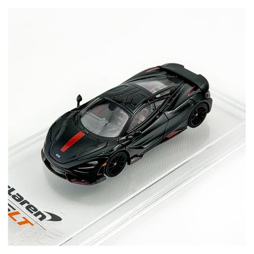 ZHRDWE Modellauto Metall 1:64 Für McLaren 765LT Schwarz Supercar Legierung Druckguss Auto Erwachsene Sammlung Display Spielzeug Souvenir von ZHRDWE