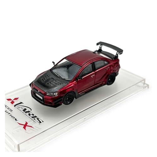 ZHRDWE Modellauto Metall 1:64 Für Mitsubishi Evo X 10. Generation Varis Rot Miniaturmodell Druckgussauto Statische Anzeige von ZHRDWE