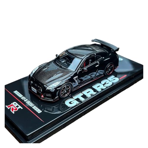 ZHRDWE Modellauto Metall 1:64 Für Nissan GT-R R35 NISMO Black Racing Druckgussauto Modell Spielzeug Statische Anzeige von ZHRDWE