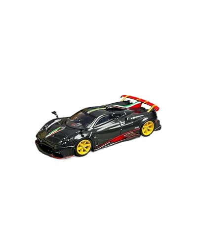 ZHRDWE Modellauto Metall 1:64 Für Pagani V12 Zweitürer Imola Schwarzlegierung Miniaturmodell Auto Sammlerszene Tischdisplay von ZHRDWE