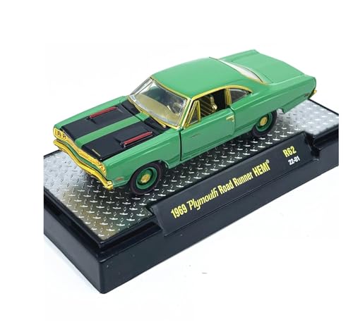ZHRDWE Modellauto Metall 1:64 Für Plymouth 1969 Supercar Legierung Retro Modell Auto Statische Display Sammlung Geschenk von ZHRDWE