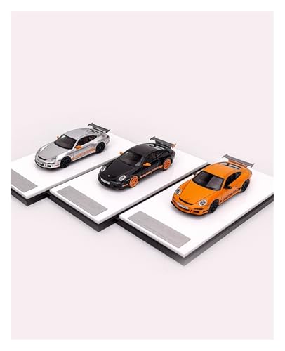 ZHRDWE Modellauto Metall 1:64 Für Porsche 997.1 GT3 RS Legierung Diecast Automodelle Spielzeug Erwachsene Souvenir Geschenk Statische Anzeige(Schwarz) von ZHRDWE