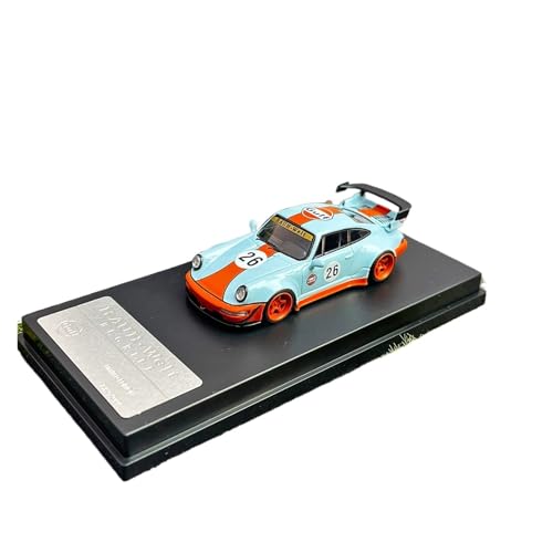ZHRDWE Modellauto Metall 1:64 Für Porsche RWB 964 Gulf Blue Alloy Miniaturauto Spielzeug Erwachsene Gedenkstatik Ornamente von ZHRDWE