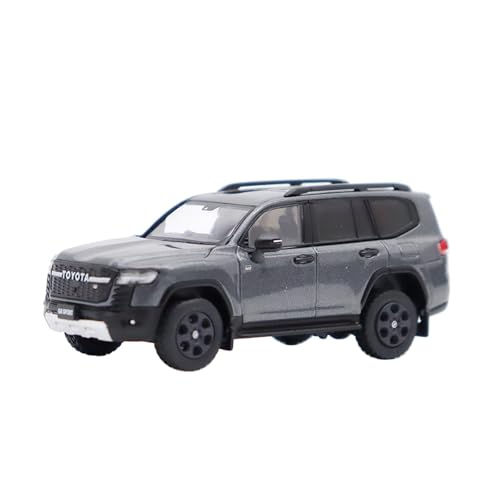 ZHRDWE Modellauto Metall 1:64 Toyota Land Cruiser LC300 Miniaturfahrzeug Autoornament Aus Metalldruckguss Souvenir-Spielzeug Geschenke Spielzeugauto(Gray) von ZHRDWE