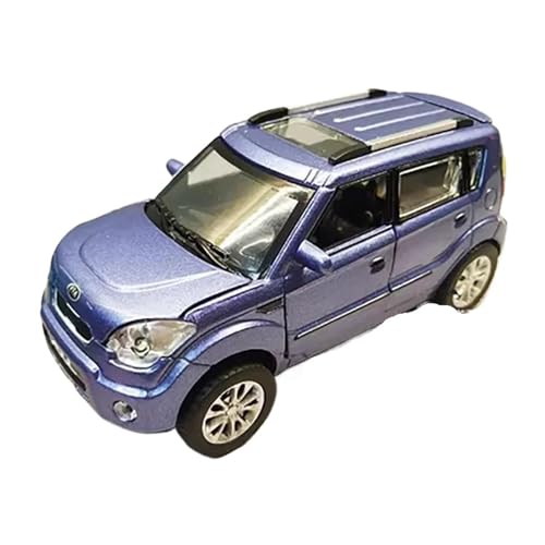 ZHRDWE Modellauto Metall Druckguss 1:32 Für KIA Sound Und Licht Metall Fahrzeuge Auto Modell Miniatur Spielzeug Spielzeugauto(Blau) von ZHRDWE