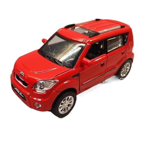 ZHRDWE Modellauto Metall Druckguss 1:32 Für KIA Sound Und Licht Metall Fahrzeuge Auto Modell Miniatur Spielzeug Spielzeugauto(Rot) von ZHRDWE