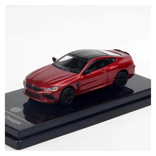 ZHRDWE Modellauto Metall Druckguss – BMW M8 Sammlerautomodell Im Maßstab 1:64 (Blau Weiß Rot – Statische Display-Edition) Spielzeugauto(Rot) von ZHRDWE