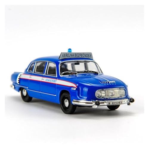 ZHRDWE Modellauto Metall Druckgusslegierung 1:43 Für Tatra 603 Polizeiblau Miniaturfahrzeug Statische Sammlung Geschenk Spielzeugauto Spielzeugauto von ZHRDWE