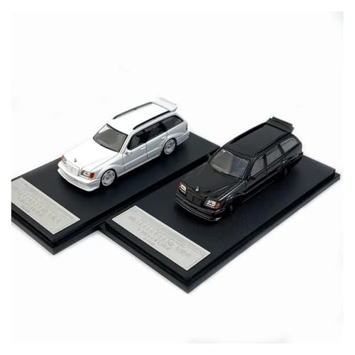 ZHRDWE Modellauto Metall Druckgusslegierung 1:64 Für Benz S124 T MODEII EVO2 Spielzeugsammlung Display Geschenk Miniaturfahrzeuge(Schwarz) von ZHRDWE