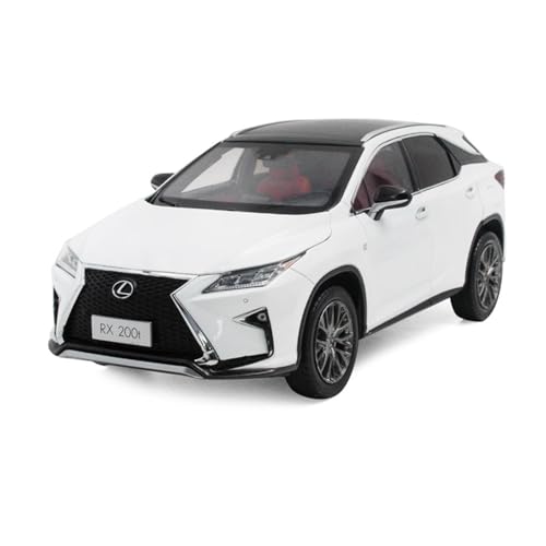 ZHRDWE Modellauto Metall Druckgussmetall 1:18 Lexus RX200T Weißes Luxus-Geländewagenmodell Desktop-Ornament Geschenk von ZHRDWE