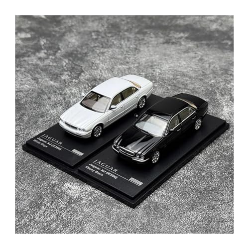 ZHRDWE Modellauto Metall Jaguar Xj6 (x350) 1:64 Für Erwachsene Sammlermodellautos Display(Schwarz) von ZHRDWE