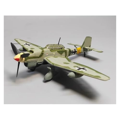 ZHRDWE Spielflugzeug 1/100 Für Deutsch JU87 Stuka Dive Bomber Skala Druckguss Mit Halterung Militär Flugzeug Modell Klassische Gedenk Miniaturmodell von ZHRDWE