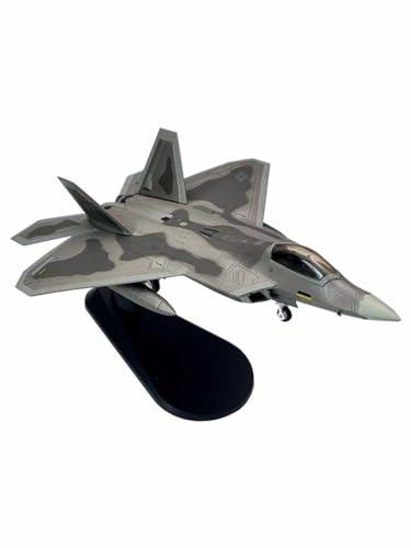 ZHRDWE Spielflugzeug 1/100 für Metall F22 F-22 (mit Ständer) Druckguss Legierung Raptor Stealth Fighter Modell Replik Militärflugzeug Sammlung Display Geschenk Miniaturmodell von ZHRDWE