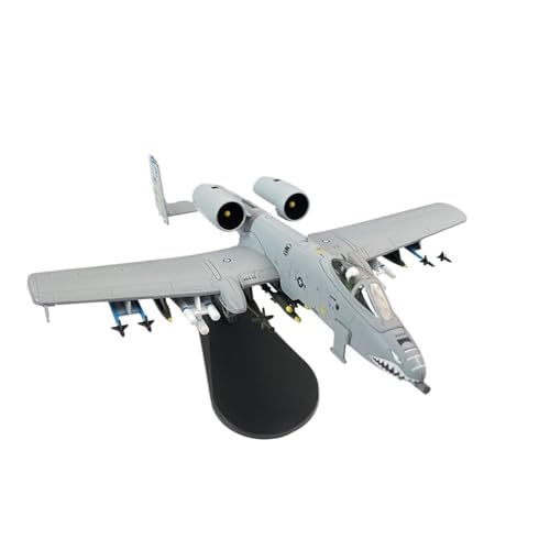 ZHRDWE Spielflugzeug 1/100 für Metall Flying Tigers (mit Ständer) Die-cast Alloy A-10A Attack Aircraft A10 Tank Fighter Model Replica Military Aircraft Collection Display Gift Miniaturmodell von ZHRDWE