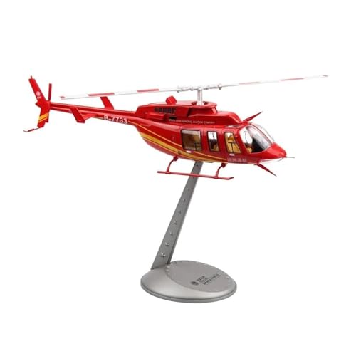 ZHRDWE Spielflugzeug 1/32 Für Maßstab Bell 206 Hubschrauber Miniatur Druckguss-Legierung Militärmodell Flugzeug Für Militärpiloten Miniaturmodell von ZHRDWE