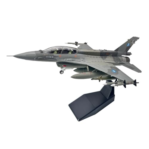 ZHRDWE Spielflugzeug 1/72 Für Hellenic Air Force Mira Spectre F-16D (mit Ständer) F16 Druckgusslegierung Fighting Falcon Kampfflugzeugmodell Militär Sammlerstück Desktop Display Miniaturmodell von ZHRDWE