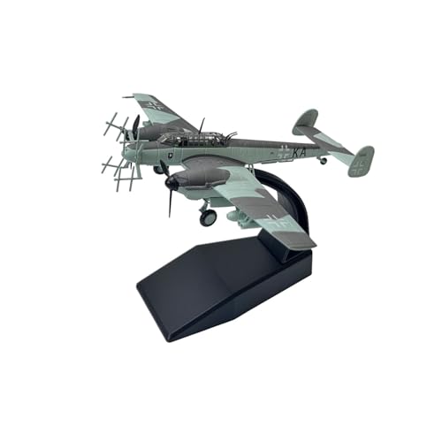 ZHRDWE Spielflugzeug 1:100 Für Druckgussmetall, 2. Weltkrieg, Deutsches Messerschmitt BF110 (mit Ständer) Militärflugzeug Flugzeugmodell, Ornamentspielzeug Miniaturmodell von ZHRDWE