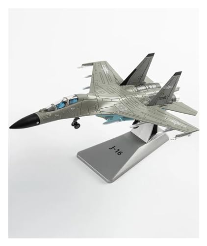 ZHRDWE Spielflugzeug 1:100 Für Maßstab J-16 Zweisitziges Kampfflugzeug Militärlegierung Druckgussflugzeug Die Statische Sammlung Geschenk Hobby Spielzeug Miniaturmodell von ZHRDWE